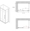 Душевой уголок Abber Schwarzer Diamant 130x60 профиль хром стекло прозрачное AG30130H-S60 - 4