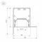 Профиль Arlight SL-LINIA55-FANTOM-EDGE-2000 ANOD 027162 - 1