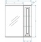 Зеркало-шкаф Stella Polar Кармела 65 R с подсветкой белый  SP-00000184 - 2