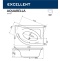Ванна акриловая Excellent Aquaria Line 170x110 R с гидромассажем белый - золото WAEX.ARP17.LINE.GL - 7