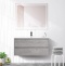 Тумба с раковиной BelBagno Kraft 100 серый - 5