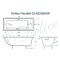 Чугунная ванна Delice Parallel 180x80 DLR220506RB с черными матовыми ручками без антискользящего покрытия - 7