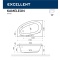 Акриловая ванна Excellent Kameleon 170x110 белая золото левая с гидромассажем WAEX.KML17.RELAX.GL - 2