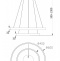 Подвесной светодиодный светильник Maytoni Rim MOD058PL-L55BS4K - 5
