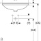 500.752.01.2 VariForm Раковина с установкой под столешницу овальной формы, Т1=50х40 см, без отв. под смеситель, с отв. перелива - 2