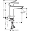 Смеситель для раковины Hansgrohe Talis E белый матовый 71714700 - 1