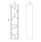 Пенал ASB-MEBEL диана 35 белый 12035 - 4