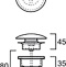 Донный клапан для раковины Villeroy & Boch 68080001 альпийский белый - 8