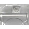 Душевая кабина Deto L 80х80 хром  L680LED - 3