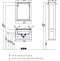 Зеркало Aquaton Леон 65 бежевый 1A187102LBPR0 - 2