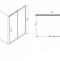 Душевой уголок RGW Passage PA-74-1 100x80 профиль хром стекло прозрачное 4108741108-11 - 2