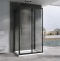 Душевой уголок Abber Schwarzer Diamant 120x60 профиль черный стекло прозрачное AG30120BH-S60B-S60B - 1