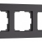 Рамка на 3 поста Werkel Senso черный soft-touch W0033108 - 0