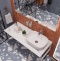 Столешница с раковиной DIWO Элиста 120 белый мрамор, с раковиной Moduo 50 Square 555795 - 3