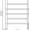 Электрический полотенцесушитель Terminus Классик П6 450х650 Хром 4660059580203 - 2