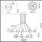 Подвесная светодиодная люстра Odeon Light Candel 5009/98L - 3