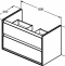 Тумба под раковину Ideal Standard Connect Air 80 белый E0819B2 - 6