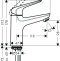 Смеситель Hansgrohe Novus 100 71031000 для раковины - 1