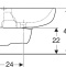 500.216.01.1 GEBERIT биде подвесное SMYLE /54х35/(белый) - 2