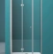 Душевая дверь BelBagno Albano 140(60+80)х195 профиль хром стекло прозрачное ALBANO-BS-13-60+80-C-Cr - 1