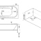 Акриловая ванна Bas Атланта 170 см с г/м ВГ00013 - 1