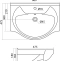 Мебельная раковина Stella Polar Байкал 65 белая 1WH109651 - 3