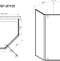 Душевой уголок Vincea Penta VSP-3P100CL 100x100, профиль хром, стекло прозрачное - 6