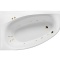 Акриловая ванна Excellent Kameleon 170x110 белая золото левая с гидромассажем WAEX.KML17.LINE.GL - 0