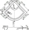 Душевой поддон Ravak Sabina 80x80 см  A214001020 - 1