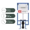 Комплект Унитаз подвесной STWORKI Хальмстад SETK2804-0606-001-1-6000 с микролифтом + Система инсталляции для унитазов STWORKI 510162 с кнопкой смыва 230822 хром глянцевый 561439 - 8