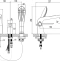 Смеситель Lemark Melange LM4947CW для ванны встраиваемый, на 3 отверстия, с аксессуарами, хром/белый - 1