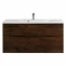 Тумба с раковиной BelBagno Etna 100 темное дерево у - 0