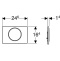 Смывная клавиша GEBERIT Sigma 10 115.758.JT.5 (не оставляет отпечатков пальцев) - 1