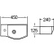 Раковина подвесная WeltWasser WW AISBACH 7945 GL-WT L 50.5 белый  10000008690 - 2