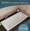 Чугунная ванна Delice Parallel 170x80 DLR220502RB с черными матовыми ручками без антискользящего покрытия - 3