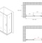 Душевой уголок Abber Schwarzer Diamant 130x100 профиль черный стекло матовое AG30130BMH-S100BM - 4