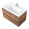 Тумба с раковиной BelBagno Kraft 80 темное дерево - 4