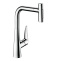 Кухонный смеситель однорычажный, 300, с вытяжным душем, 2jet, sBox Hansgrohe 73867000 - 0