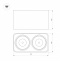 Потолочный светодиодный светильник Arlight SP-Cubus-S195x100-2x8W Warm3000 036057 - 4