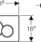 Кнопка смыва Geberit Sigma 01 115.770.11.5 белая - 2