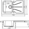 Мойка кухонная Florentina Гаттинара 780 грей 20.255.B0780.305 - 1