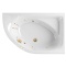 Ванна акриловая Excellent Aquaria Line 170x110 R с гидромассажем белый - золото WAEX.ARP17.LINE.GL - 0