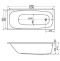 Ванна акриловая WHITECROSS Layla Soft 180x80 с гидромассажем белый -хром 0102.180080.100.SOFT.CR - 5