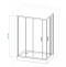Душевой уголок Royal Bath HPD 100x120 профиль белый стекло матовое RB1210HPD-C - 3