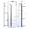 Душевая дверь Cezares VERONA 160 см  VERONA-W-B-13-60+60/40-C-Cr - 7
