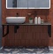 Столешница с раковиной DIWO Элиста 120 чёрный мрамор, с раковиной Moduo 50 Square 555914 - 0
