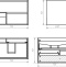 Тумба с раковиной Misty Дунай 75 светлое дерево - 5
