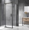 Душевой уголок Royal Bath HPVD 140х100 профиль черный стекло матовое RB1140HPVD-C-BL - 1
