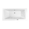 Акриловая ванна Whitecross Savia Duo 170х80 белая хром с гидромассажем 0103.170080.100.LINE.CR - 0