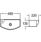 Раковина подвесная WeltWasser WW AISBACH 7946 GL-WT L 45.5 белый  10000008694 - 2